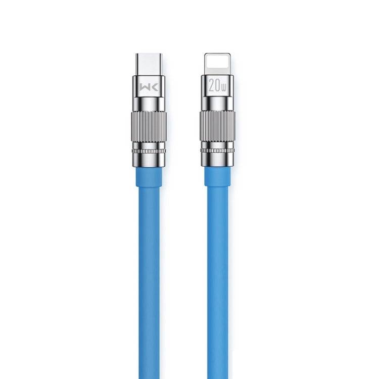WK WDC-187 Qjie Series Cable de datos de carga rápida USB-C / Type-C de 20 W a 8 pines, longitud: 1 m, USB-C/Type-C to 8 Pin - venhogarsa.com