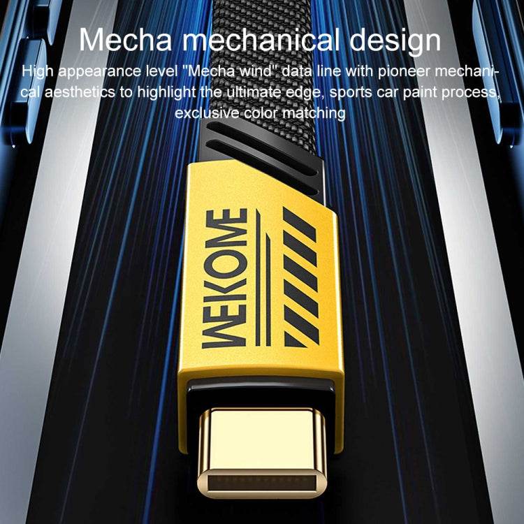 WK WDC-192 Mech Series Cable de datos de carga rápida USB-C / Type-C de 100 W a USB-C / Type-C, Longitud: 1 m, USB-C/Type-C to USB-C/Type-C - venhogarsa.com