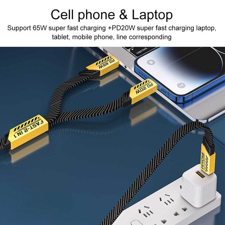 WK WDC-190a Mech Series 6A Cable de datos de carga rápida USB a USB-C / Type-C, Longitud: 1 m, USB to USB-C/Type-C - venhogarsa.com