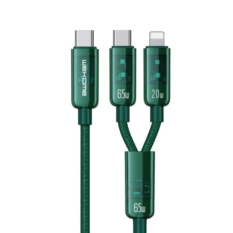 WK WDC-194 Pioneer Series 2 en 1 65W USB-C / Type-C a USB-C / Type-C + Cable de datos de carga rápida de 8 pines, Longitud: 1 m, WDC-194 - venhogarsa.com