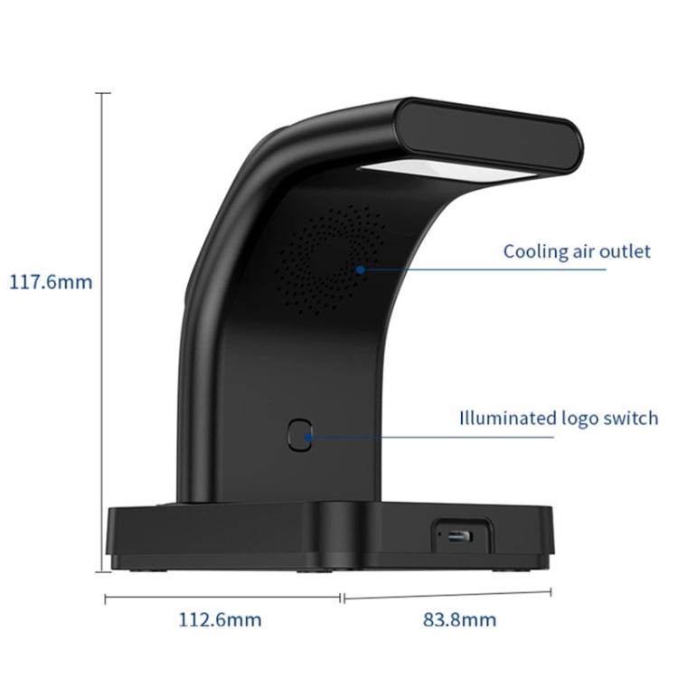 YP-HY05 15W 5 en 1 Cargador inalámbrico multifuncional magnético con reloj, 5 in 1 - venhogarsa.com