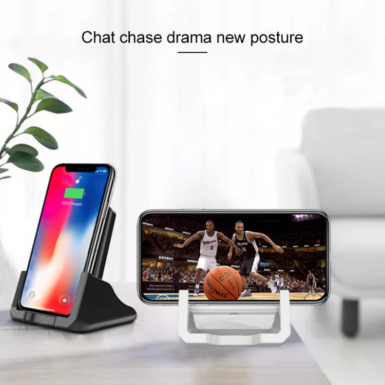 Soporte de cargador rápido inalámbrico vertical para teléfono móvil A918 10W
