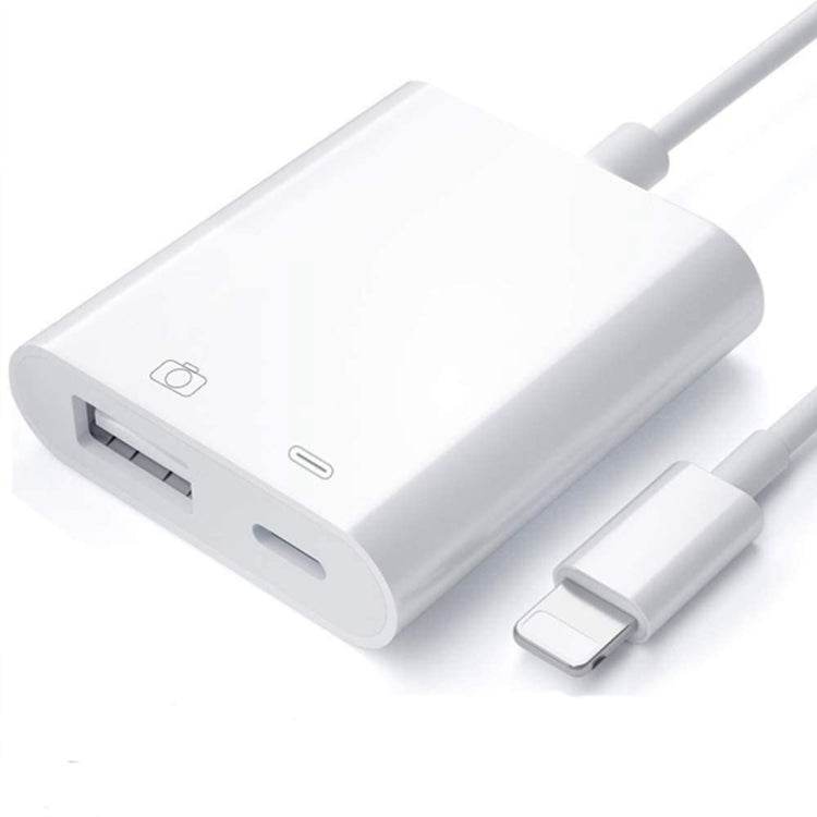 ZS-KL21806 2 en 1 8 pines a USB 3.0 + Adaptador OTG de lectura USB para cámara, compatible con sistemas IOS 13 y superiores - venhogarsa.com