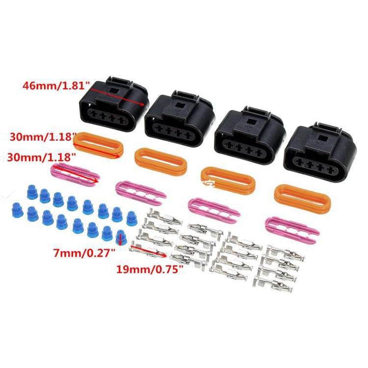 1 Juego de Kit de reparación de conector de bobina de encendido para Audi A4 A6 A8 / Volkswagen Passat Jetta, Ignition Coil Connector - venhogarsa.com