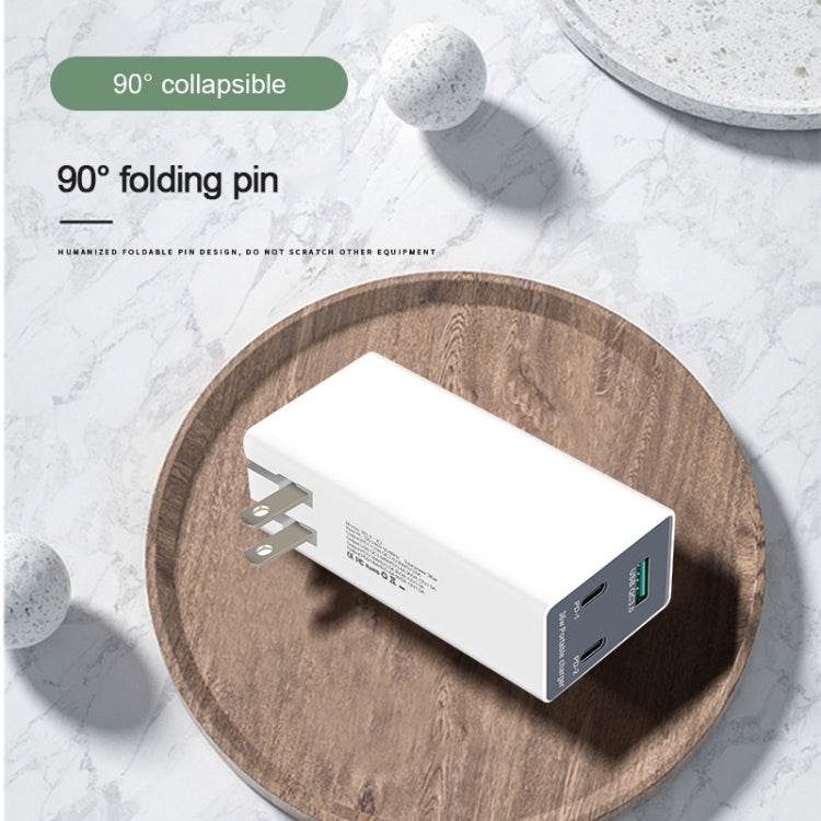 WLX-X3 36W 90 grados Cargador USB multifunción portátil con clavija plegable, enchufe de EE. UU. - venhogarsa.com