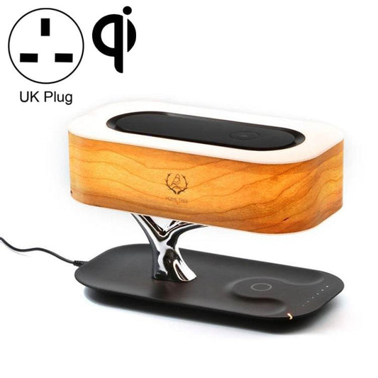 Tree Light Altavoz Bluetooth Lámpara de escritorio Cargador inalámbrico para teléfono, enchufe del Reino Unido, UK Plug - venhogarsa.com