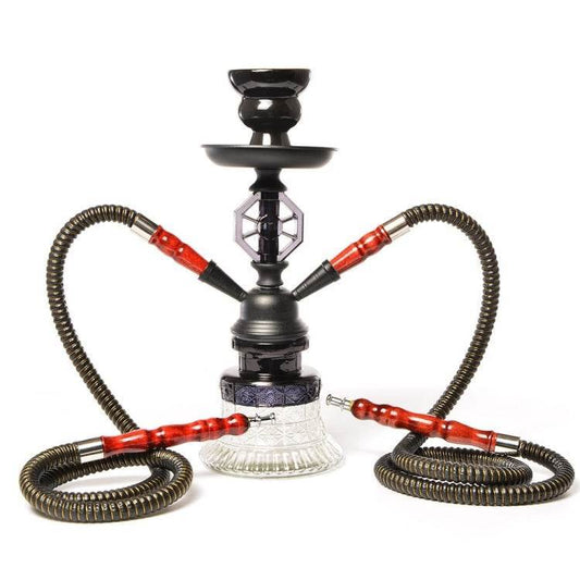 019-MZ729 Cachimba de vidrio de doble tubo - venhogarsa.com