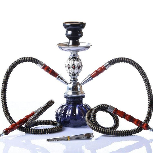 08-023 Juego de cachimba de vidrio de doble tubo - venhogarsa.com