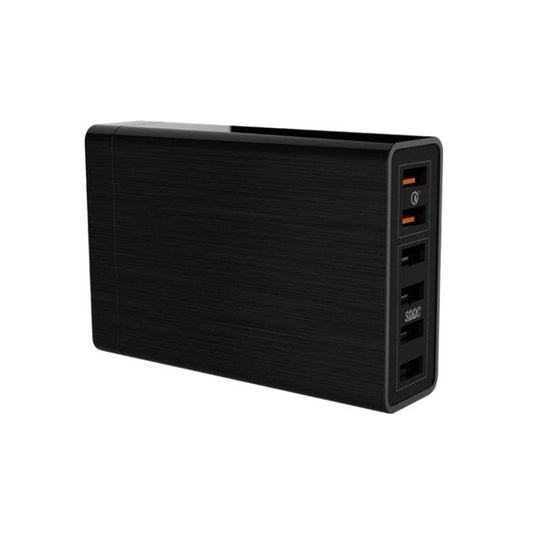 VEDFUN TurboCube D620 Seis puertos Carga rápida 3.0 + Cargador USB con tecnología SDDC, enchufe UE/EE. UU./Reino Unido - venhogarsa.com