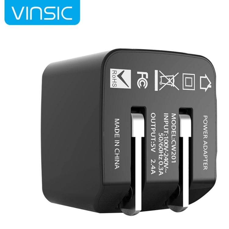 Vinsic 12W 5V 2.4A hizo salir el adaptador dual del cargador USB del cargador de pared USB - venhogarsa.com