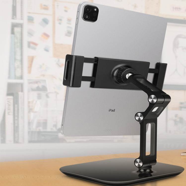 Soporte de escritorio ajustable plegable para tableta de aleación de aluminio NS-06B para iPad, Huawei, Apple - venhogarsa.com